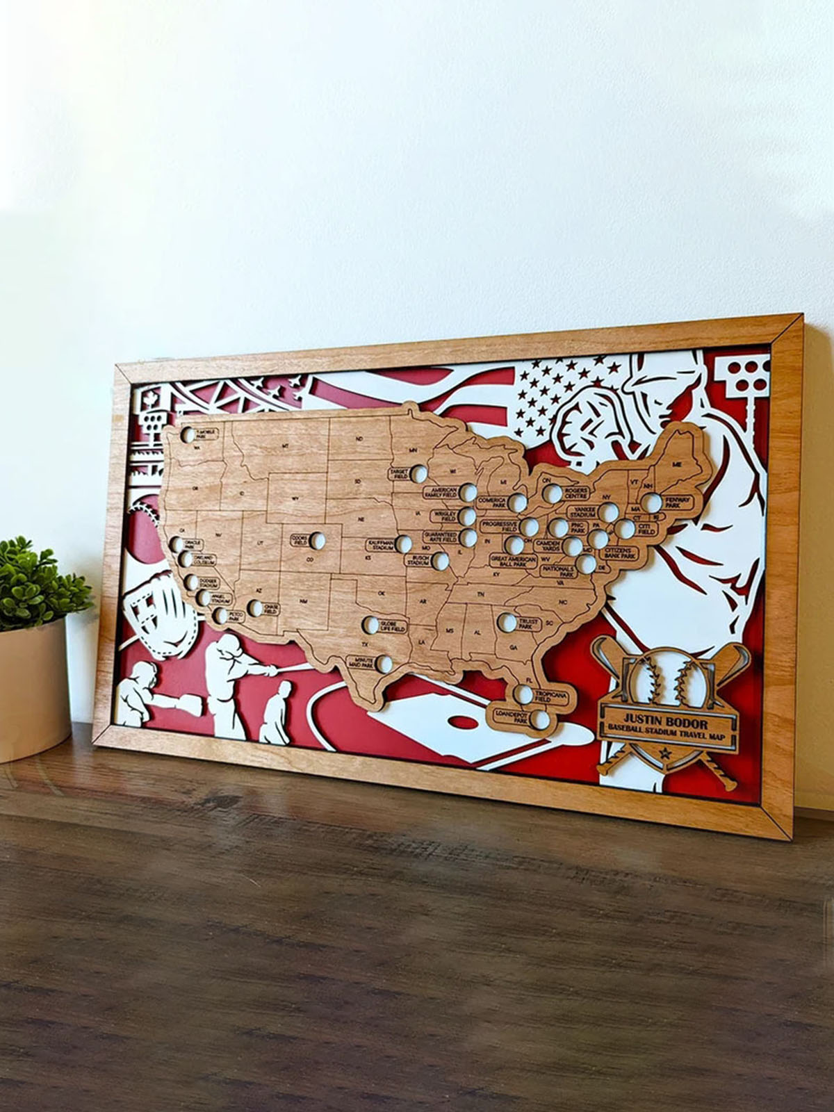 UnusualStandout #118 Custom Baseball Stadium Map