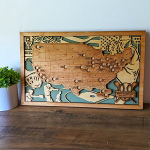 UnusualStandout #118 Custom Baseball Stadium Map