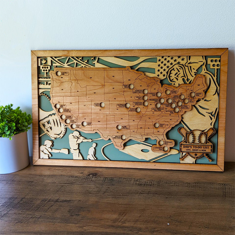 UnusualStandout #118 Custom Baseball Stadium Map