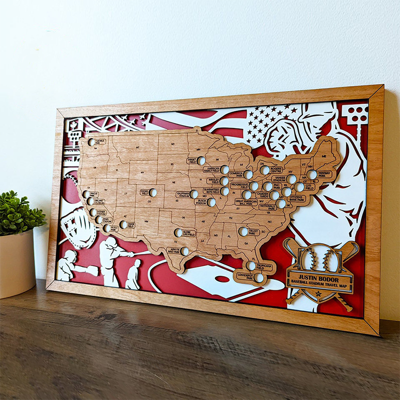 UnusualStandout #118 Custom Baseball Stadium Map