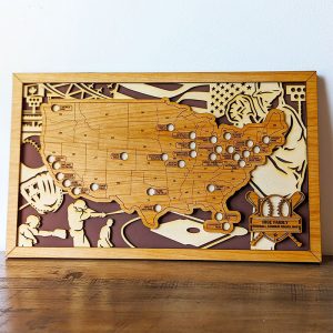 UnusualStandout #118 Custom Baseball Stadium Map