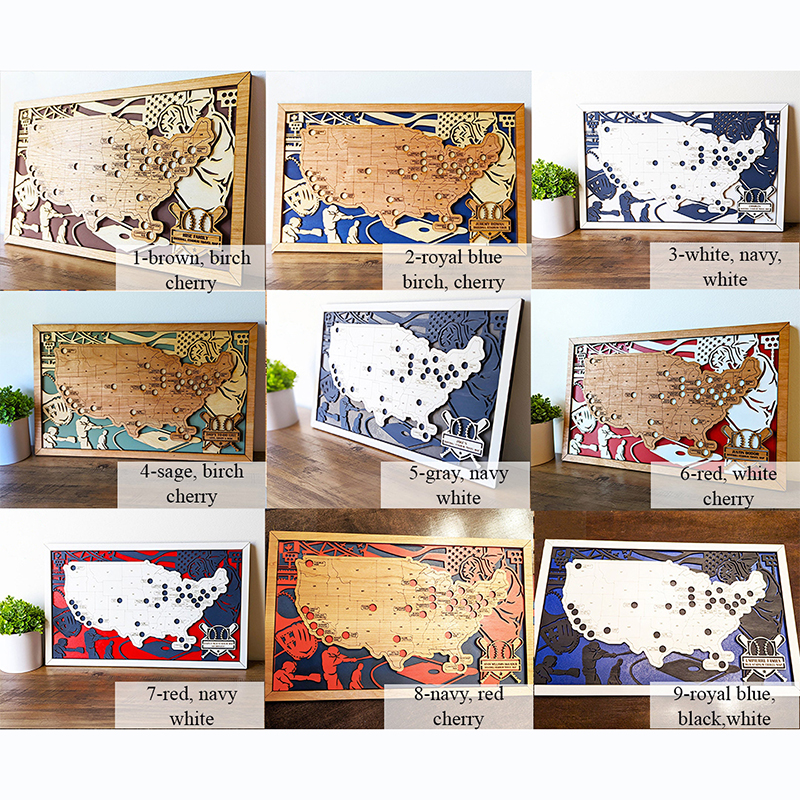 UnusualStandout #118 Custom Baseball Stadium Map