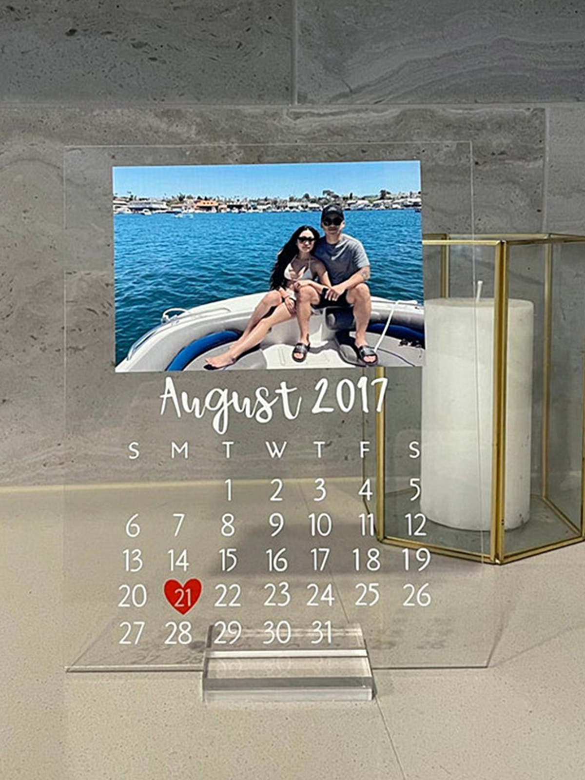 UnusualStandout #171 Personalized Anniversary Date Photo Gift