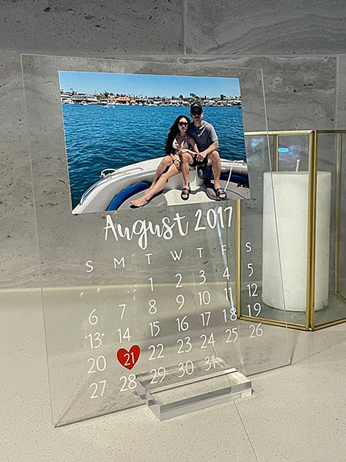 UnusualStandout #171 Personalized Anniversary Date Photo Gift