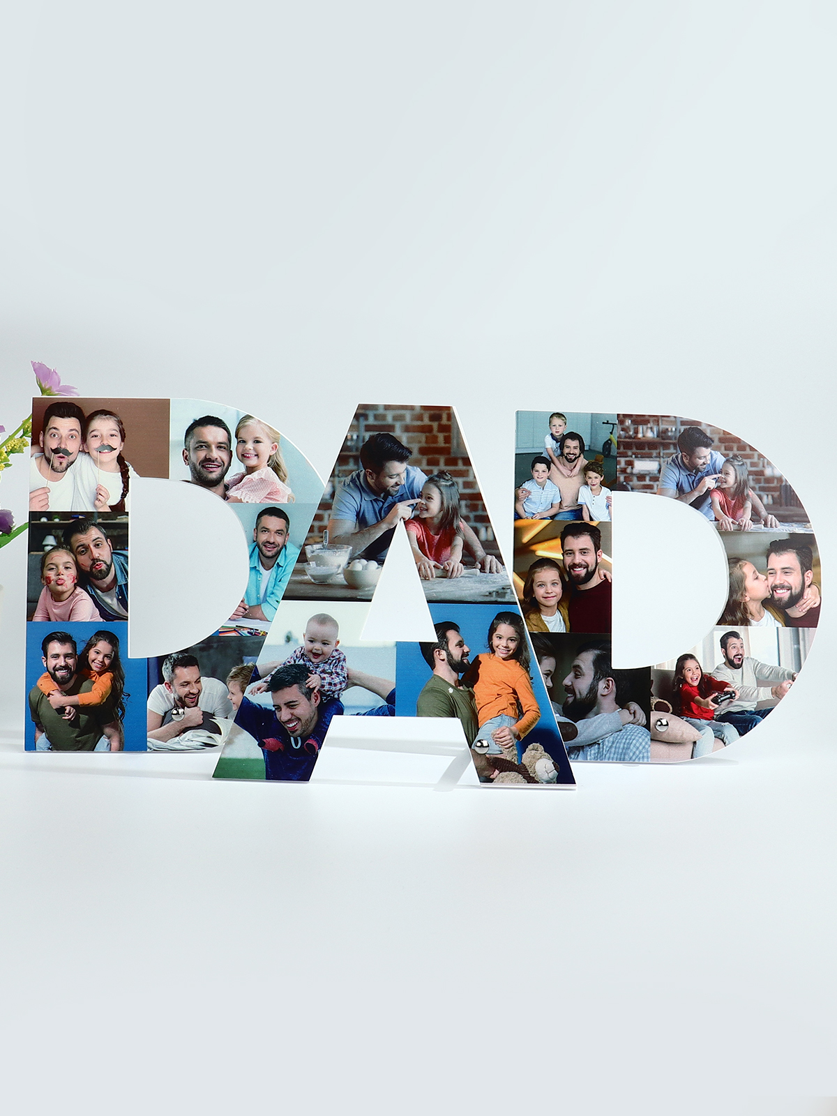 UnusualStandout #210 Personalized DAD Letter Photo Collage