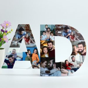 UnusualStandout #210 Personalized DAD Letter Photo Collage