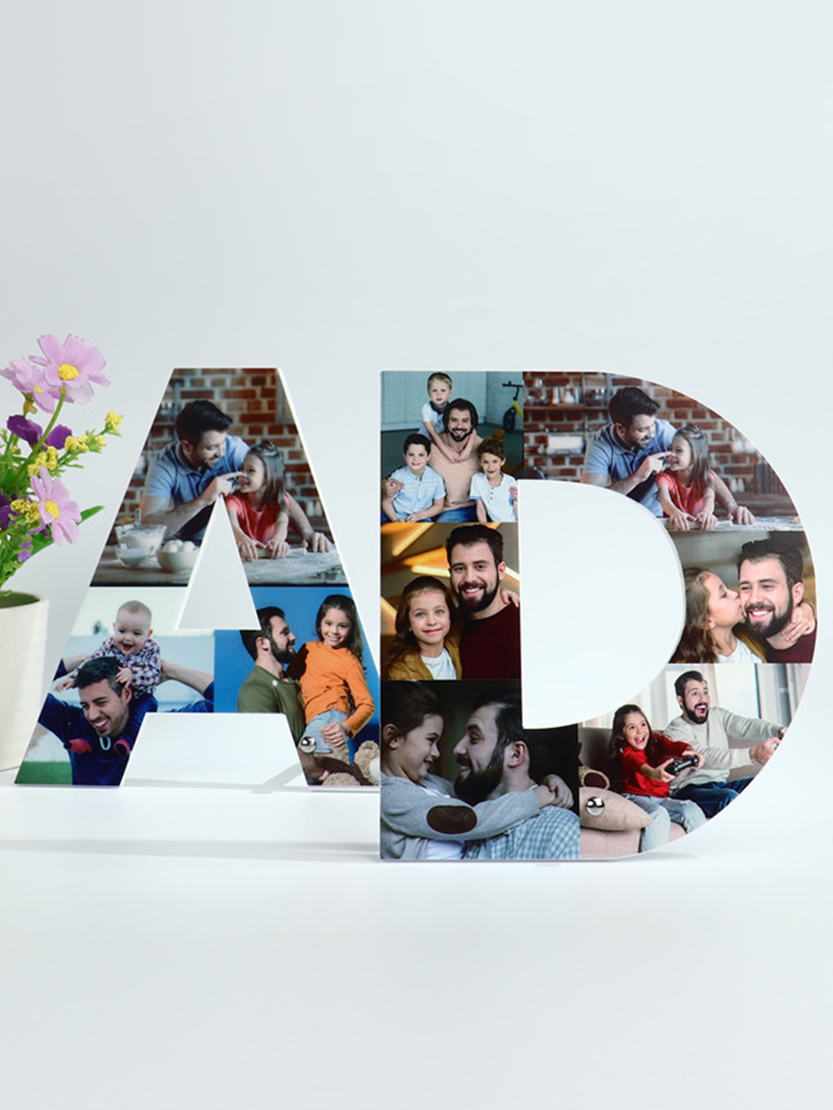 UnusualStandout #210 Personalized DAD Letter Photo Collage