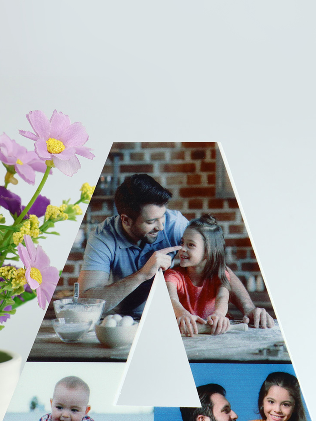 UnusualStandout #210 Personalized DAD Letter Photo Collage