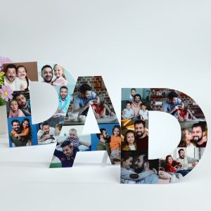 UnusualStandout #210 Personalized DAD Letter Photo Collage