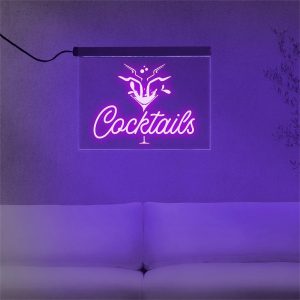 UnusualStandout #223 Personalized Cocktail Led Sign