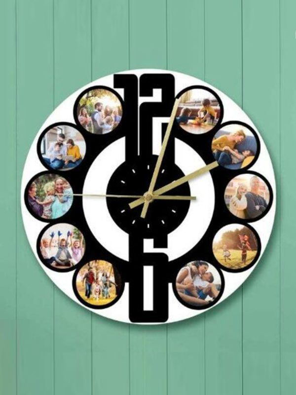 UnusualStandout #300 Personalized Custom Photo Round Wall Clock
