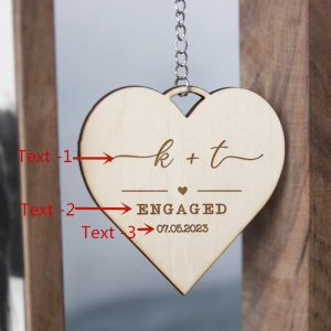 UnusualStandout #93 Personalized Rotating Floating Picture Frames Double-Sided For Couple