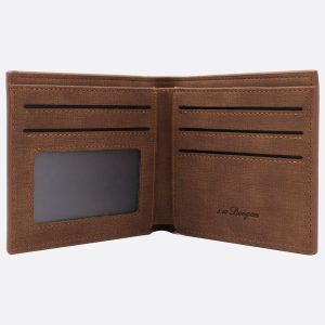 UnusualStandout #524 Personalized Photo Men's Wallet Light Brown