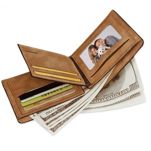 UnusualStandout #533 Personalized Photo Men's Waterproof Trifold Wallet