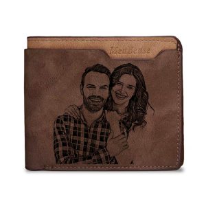 UnusualStandout #533 Personalized Photo Men's Waterproof Trifold Wallet