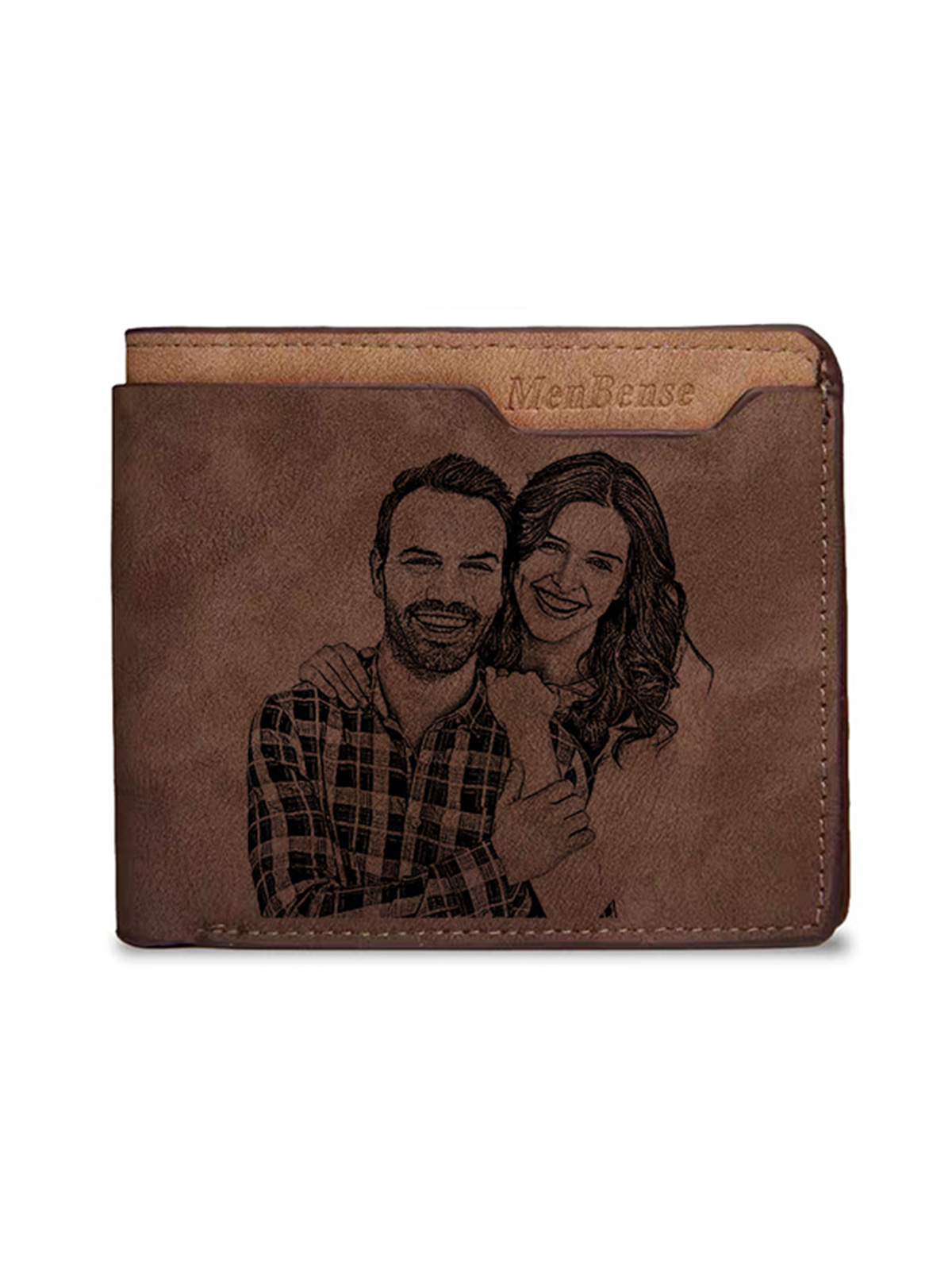 UnusualStandout #533 Personalized Photo Men's Waterproof Trifold Wallet
