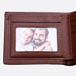 UnusualStandout #560 Custom Soft Leather Horizontal Photo Men's Wallet