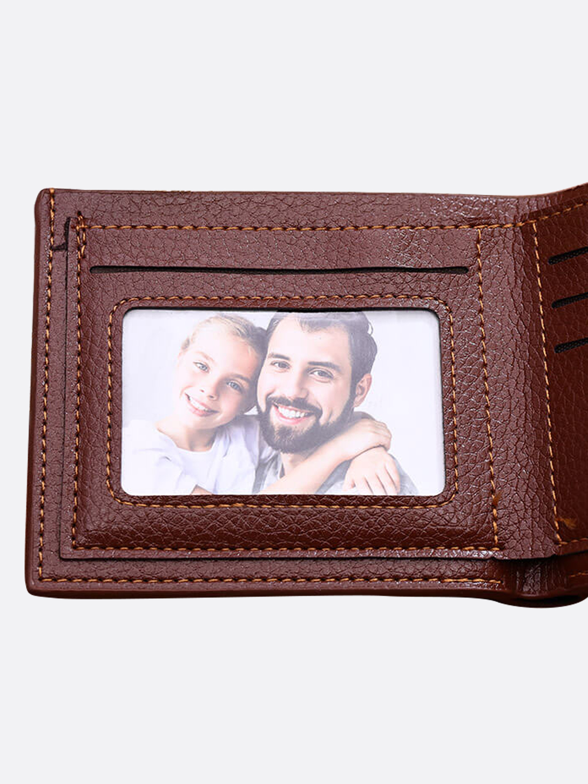 UnusualStandout #560 Custom Soft Leather Horizontal Photo Men's Wallet
