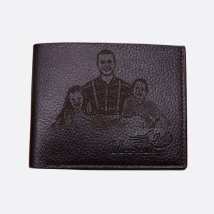 UnusualStandout #560 Custom Soft Leather Horizontal Photo Men's Wallet