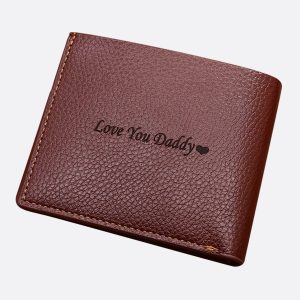 UnusualStandout #560 Custom Soft Leather Horizontal Photo Men's Wallet