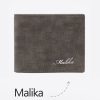 UnusualStandout #572 Personalized Name Men's Wallet Gray