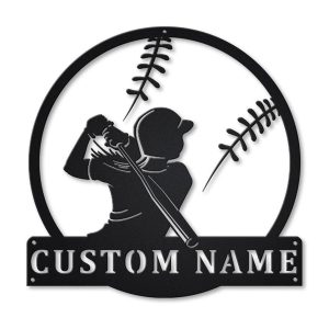 UnusualStandout #703 Personalized Softball Sign With LED Light