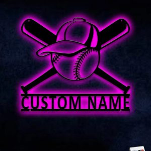UnusualStandout #715 Personalized Baseball Player Name Sign