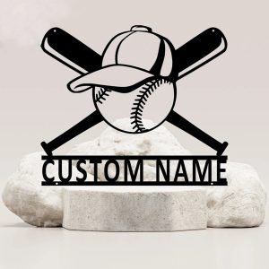 UnusualStandout #715 Personalized Baseball Player Name Sign