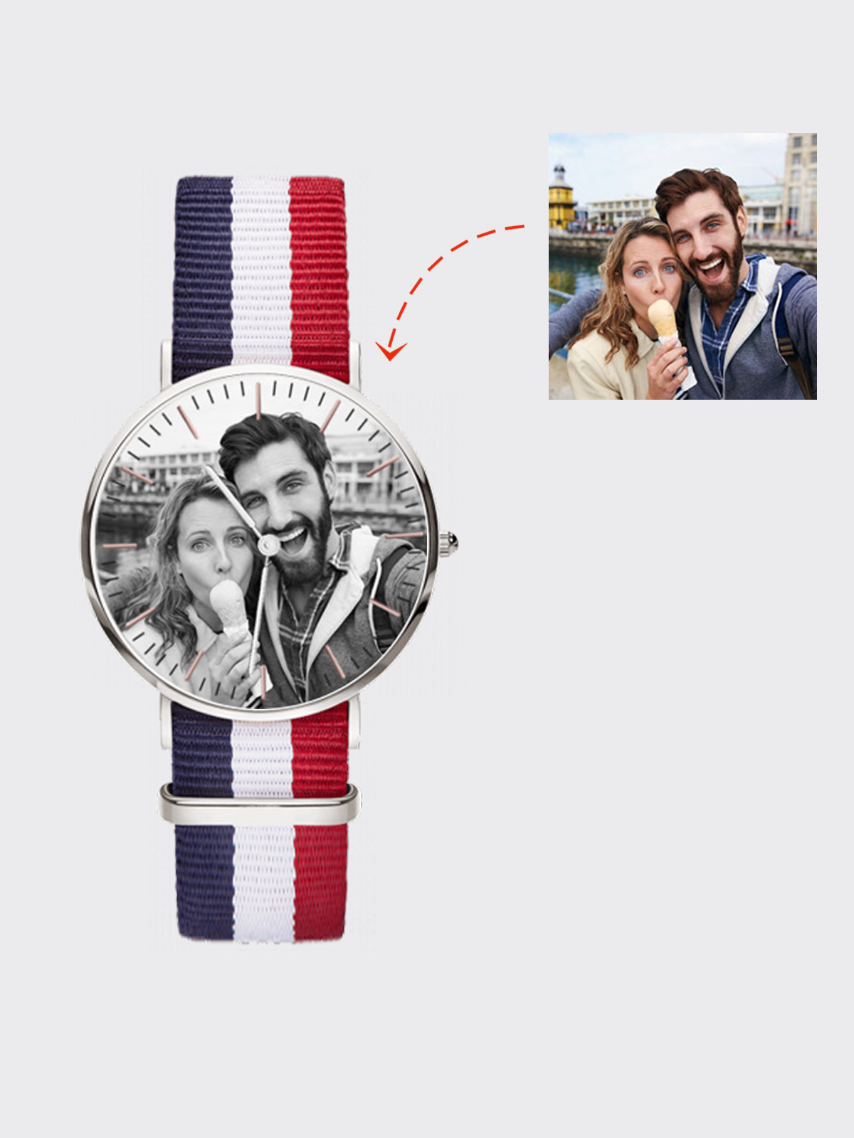 UnusualStandout #749 Personalized Watch Photo DIY Creative Popular ...