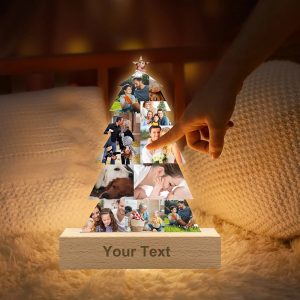 UnusualStandout #804 Personalized Photo Christmas Tree Light