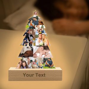 UnusualStandout #804 Personalized Photo Christmas Tree Light